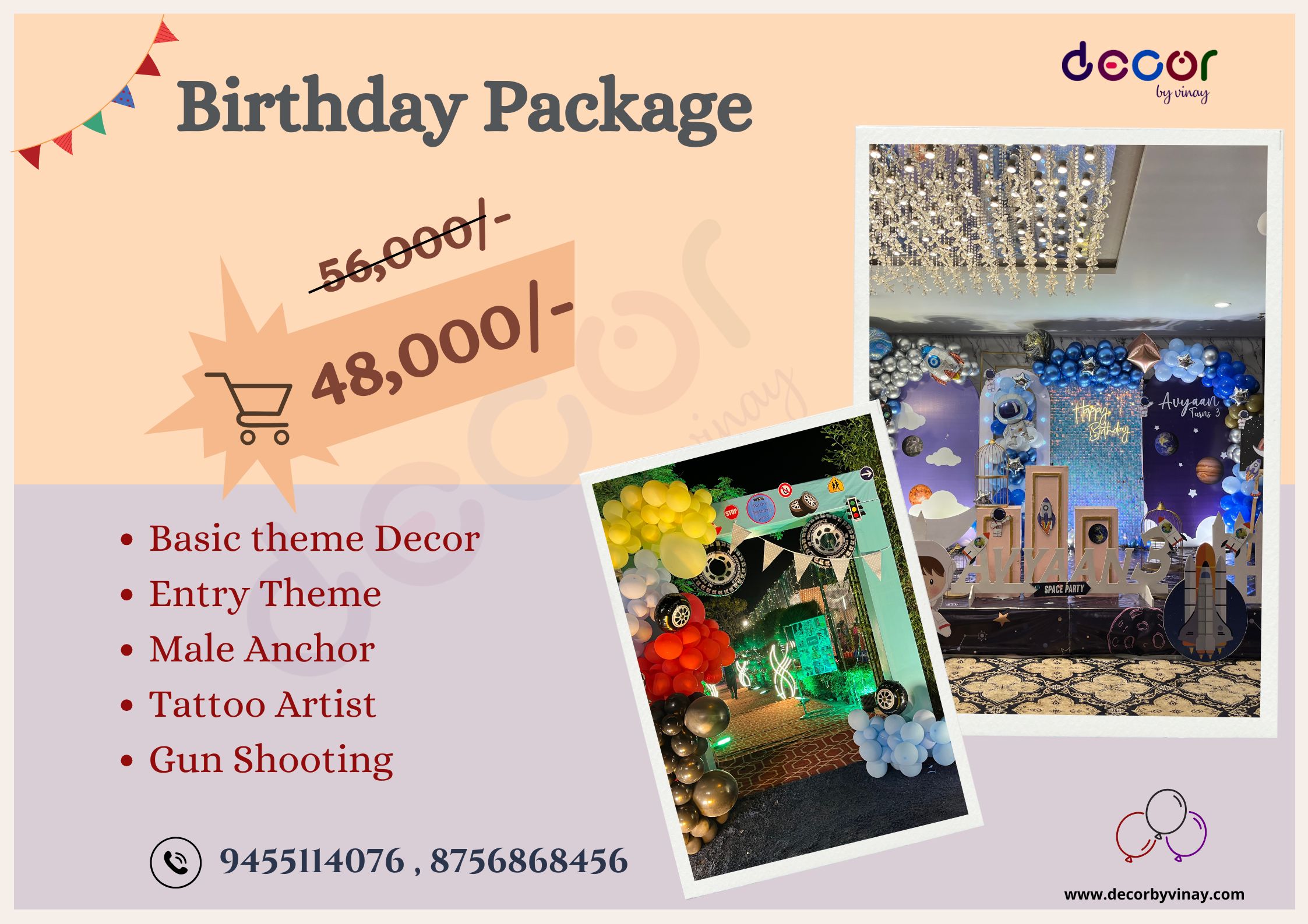 Celebrate in Style with Decor by Vinay: Exclusive Birthday Packages
